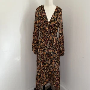 MINKPINK Feeling Bold Hi Lo Midikleid Multi Größe M NEU mit Etikett fließend Boho - Bild 1 von 14