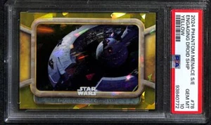 Engaging Droid Ship 43/75 2024 Star Wars Yellow PSA 10 Phantom Menace Sapphire - Picture 1 of 2