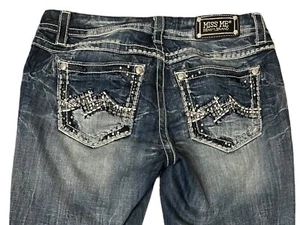 Miss Me Bootcut Jeans Size 29 X 31 JE1206ER Low Rise Western Y2K - Picture 1 of 9