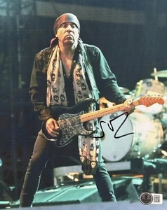 FOTO FIRMATA STEVEN VAN ZANDT 8X10 BRUCE SPRINGSTEEN E STREET BECKETT BAS COA - Foto 1 di 1