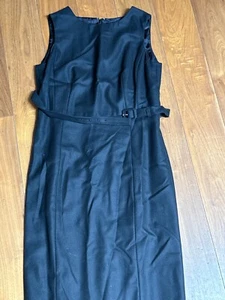 brooks brothers petite black Loro Piana cashmere dress, - Picture 1 of 5