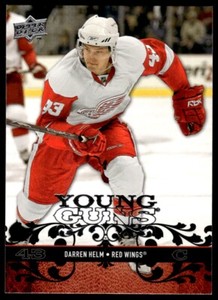2008-09 UPPER DECK YOUNG GUNS Darren Helm Rookie Detroit Red Wings #213 R78