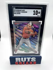 2023 Bowman's Best Gunnar Henderson Shellacked SGC 10 - Picture 1 of 1