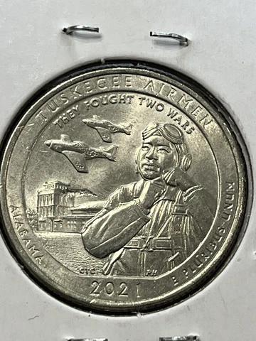 2 Early Stage Burning Building * 2021 Tuskegee Airmen ATB  Strike THROUGH Error Cover