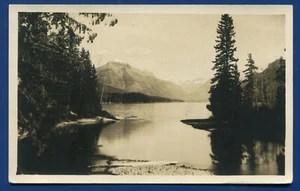 The Outlet Lake McDonald Glacier National Park Montana mt real photo postcard - Picture 1 of 2