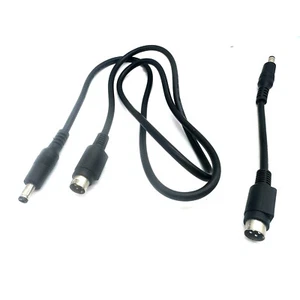 Cable adaptador de alimentación de CC macho a 4 pines mini Din macho para DVD LCD TV de 5,5 mm x 2,1 mm - Imagen 1 de 14