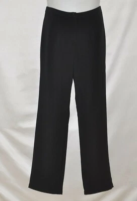 Linea by Louis Dell'Olio Solid Fly Front Pants Size S Black - Image 1 of 2