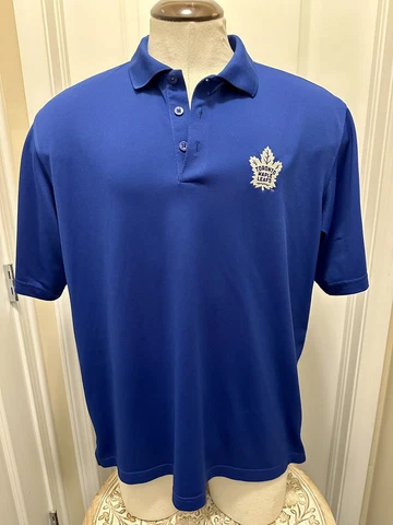 Toronto Maple Leafs Antigua Polo Mens Large Blue NHL Cover