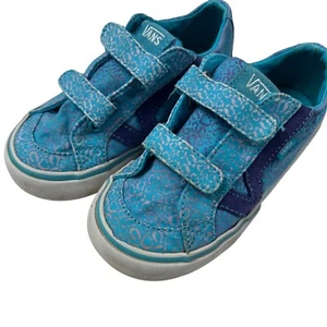10 Kleinkind Vans Mädchen türkis blau lila Gepard Leinwand Tiermotiv - Bild 1 von 10