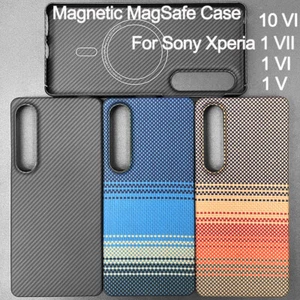 Funda Magnética MagSafe Aramida Fibra de Carbono Cubierta para Sony Xperia 1 VII VI V 10 VI - Imagen 1 de 35