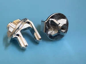 Dhawk JRX2 Aluminum Rear Lower Shock Mounts Silver For Team Losi JRX2 JRX-PRO - Picture 1 of 4