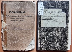 Liegnitz Schlesien 2 Bescheinigungsbücher Versicherungsanstalt Stempel 1914-1942 - Bild 1 von 23
