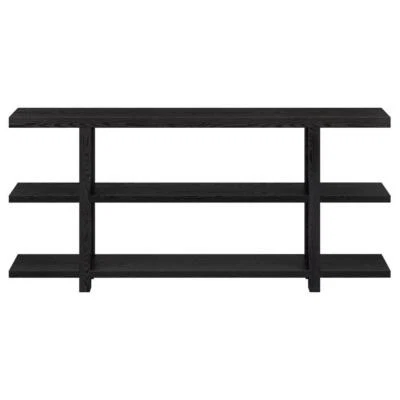 Meyer+Cross Living Room Furniture 11.75"X64.0"X29.5" Console Table Black Grain - Image 1 of 4