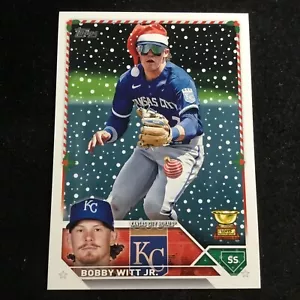 2023 Topps Holiday Variation Santa Hat SP #H102 Bobby Witt Jr Kansas City Royals - Bild 1 von 2