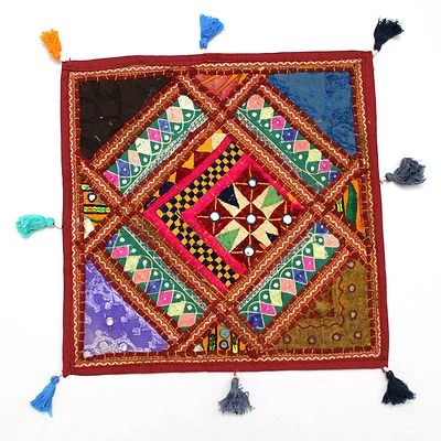 Multicolor Hand made Decor Ethnic Pillow Shams Couch Cushion Cover Case Do - Image 1 of 4