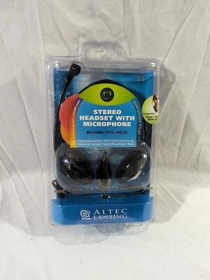 Altec Lansing AHS-433 PC Stereo Headset, Microphone, VoIP, Gaming - Image 1 of 3