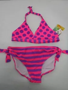 COSTUME DA BAGNO BAMBINA TAGLIA 16 FREESTYLE REVOLUTION ROSA VIOLA 2 PEZZI NUOVO CON ETICHETTE #21359 - Foto 1 di 2