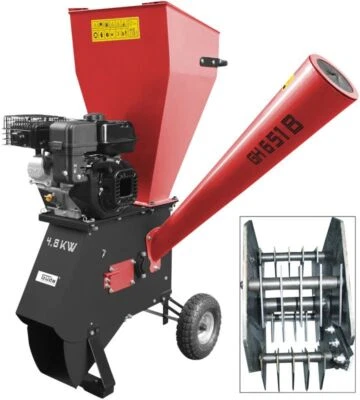 Gartenhäcksler Holzhäcksler Benzin 4-Takt Motor GH651B Rücklauffunktion 4800W - Bild 1 von 4