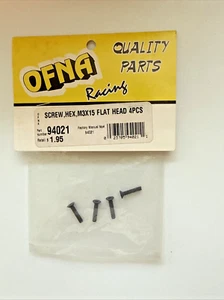 OFNA RACING 94021 HEX FLAT HEAD M3x15 SCREWS NEW OLD INVENTORY - Picture 1 of 2