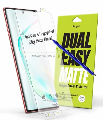 Galaxy Note 10, Note 10 Plus Screen Protector Ringke [Dual Easy Matte] - 2 Pack - Image 1 of 4