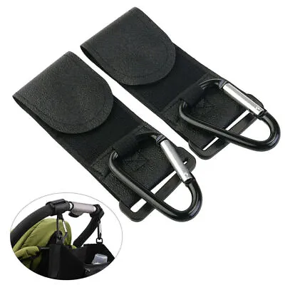2x Pram Hook Baby Kids Stroller Hooks Shopping Bag Clip Carrier Pushchair Hanger • 10.89$