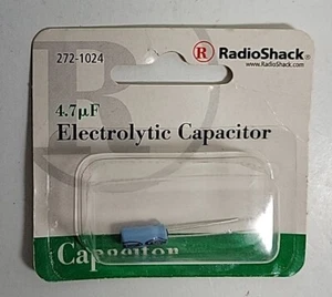 RadioShack 272-1024 4.7uF Electrolytic Capacitor, NIP NOS +/-20% Tolerance - Picture 1 of 6