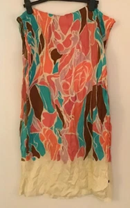 J.Crew Soft Colors Modern Tropical Floral Design Luxurious Pure Silk Scarf/Wrap! - Picture 1 of 2