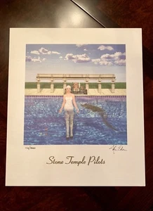 Stone Temple Pilots Autographed / Signed Tiny Music CD Lithograph Poster! STP 96 - Picture 1 of 6
