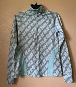 Tek Gear DryTeK Womens Green/ Gray Long Sleeve Activewear Jacket Small EUC - Picture 1 of 9