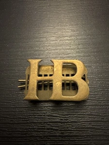 British Household Battalion Guards WW1 Brass Shoulder Title, Pin & Back Plate BK - Bild 1 von 2