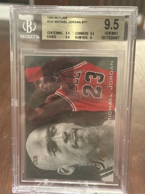 1995 1995-96 Fleer Flair Michael Jordan estilo #235, BGS 9,5 gema como nueva  Foto 1 de 2
