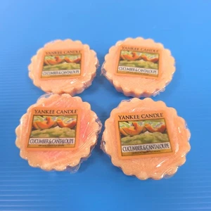 Yankee Candle Cucumber & Cantaloupe Wax Tarts Lot of 4 Melts Discontinued NOS - Bild 1 von 4