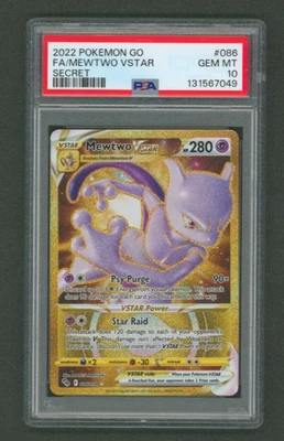 Mewtwo VStar 086/078 Full Art Secret PSA 10 Pokemon 2022 - Image 1 of 2