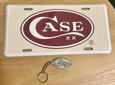 Raro Estuche Años 90 XX Paquete-Logotipo Ovalado-Placa de Licencia y Llavero-Nuevo Stock Antiguo Foto 1 de 4