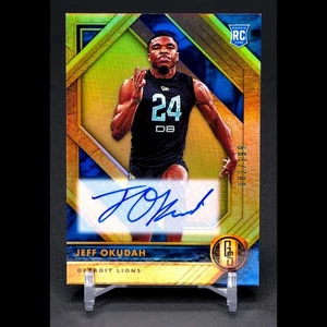 JEFF OKUDAH 2020 Panini Gold Standard #143 Rookie Auto /199 Detroit Lions RC - Picture 1 of 3