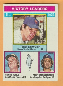 Tom Seaver Randy Jones Andy Messersmith 1976 Topps #199 New York Mets - Imagen 1 de 2