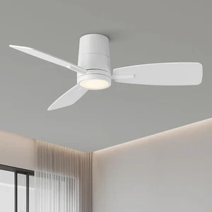 Taloya 42 Zoll Deckenventilator 3 Farben Lichter Fernbedienung Reversible Flügel LED - Bild 1 von 2