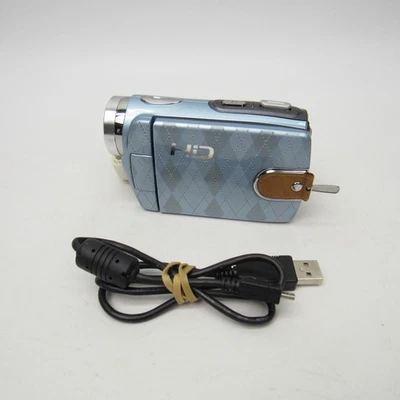 DXG 533V Digital Camera Camcorder Blue 720 HD Video TESTED - Image 1 of 4