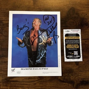 Diamond Dallas Page Autographed Original WWF Promo Photo P-747 HOF Signed JSA - Picture 1 of 5