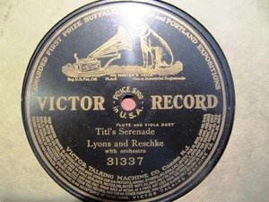 1904 Frank Reschke VIOLA DARIUS LYONS Flute Titl's Serenade Pryor's Or VIC 31337 - Picture 1 of 1