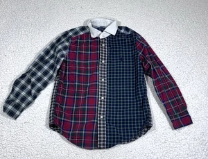 Polo Ralph Lauren Jungen Patchwork Baumwolle Knopfleiste Hemd Größe 6 - Bild 1 von 4