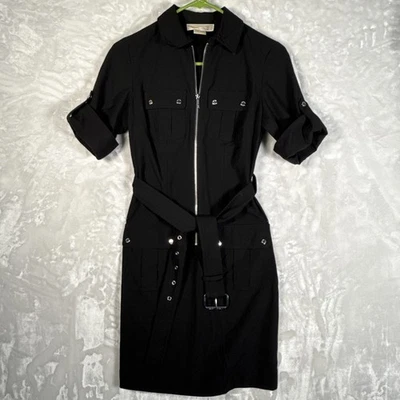 Vestido Michael Kors Profesional Clásico Negro con Cremallera Para Mujer Talla P Foto 1 de 4