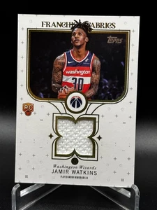 2025 Topps Basketball Jamir Watkins Franchise Fabrics Memorabilia Card #FF-JW - Bild 1 von 2