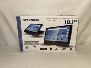 SYLVANIA SLTDVD1023 10.1in Smart Android 9.0 DVD 16GB Touchscreen Tablet - Black - Picture 1 of 10