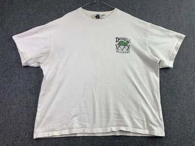 Camiseta Deus Records Asakusa Japan Ex Machina Para Hombre Grande Blanca Crew Manga Corta Foto 1 de 4