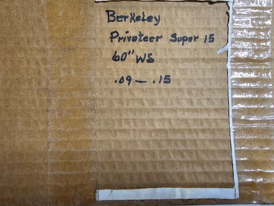 Vintage Berkeley Privateer Super 15 W/ 60"  W/S R/C Model Airplane Short Kit NEW - Image 1 of 3