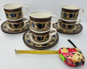 Juego Lote 6 Taza Café Té Mikasa Arabella Taza y Platillo 6.5" Intaglio Japón CAC01 - Imagen 1 de 12