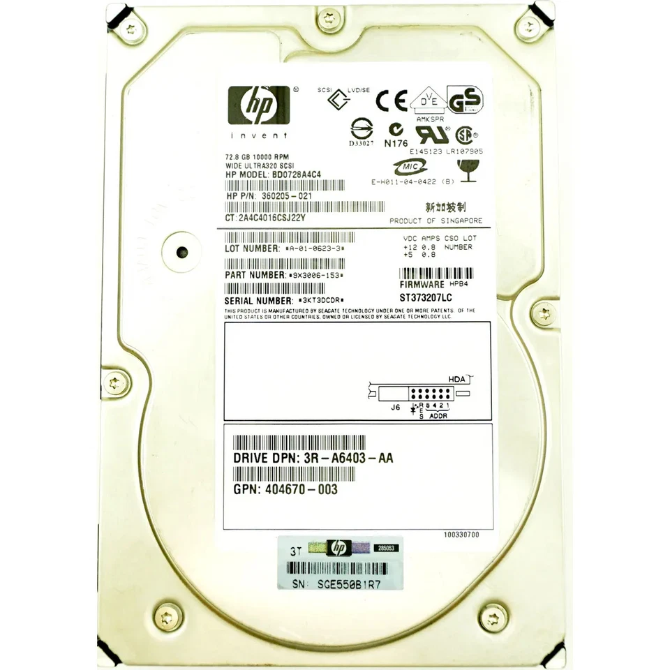 HP (360205-012) 73GB SCSI - 80 Pin (LFF) 10K HDD - Image 1 of 1