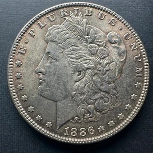 Dólar de plata Morgan 1886 diseño audaz - Imagen 1 de 4