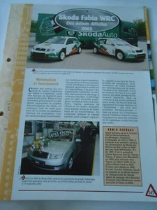 Skoda Fabia WRC 2003  Fiche Automobile - Imagen 1 de 2